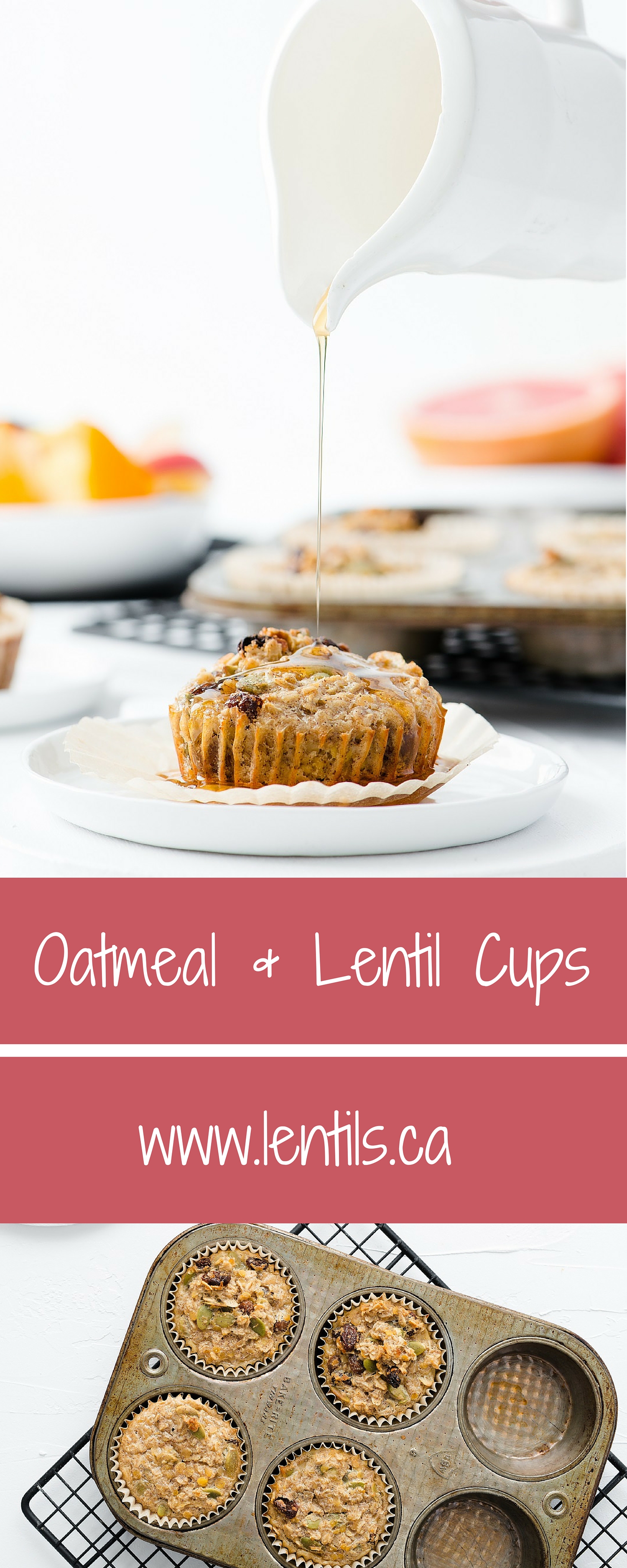 Oatmeal Lentil Cups