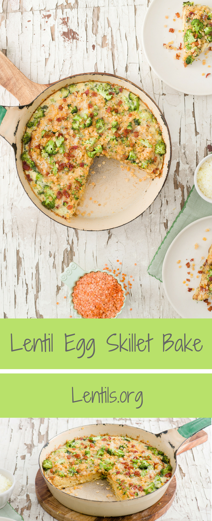 Lentil Egg Skillet Bake