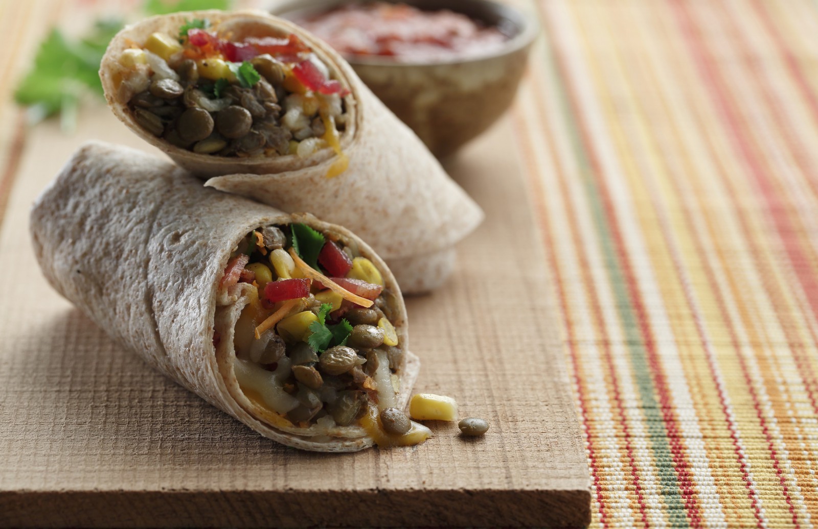 Bacon Lentil Burrito by Chef Michael Smith