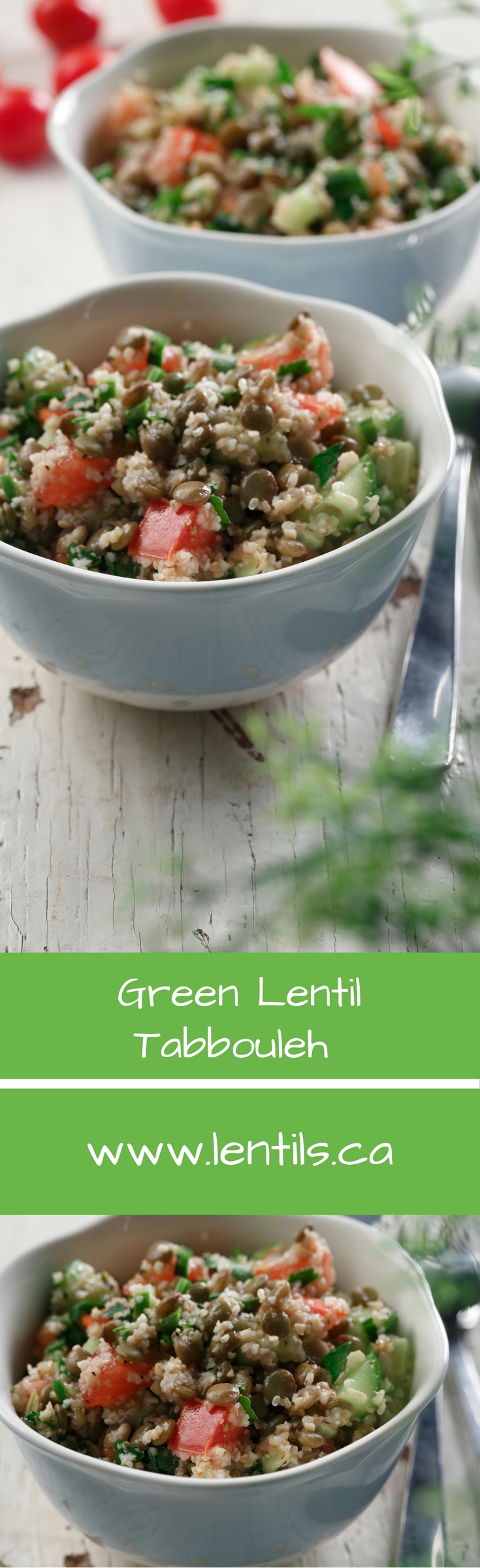 Green Lentil Tabbouleh