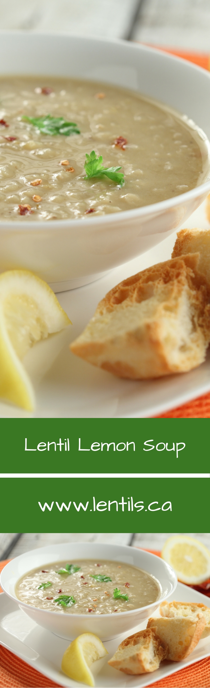 Lemon and Ginger Lentil Soup