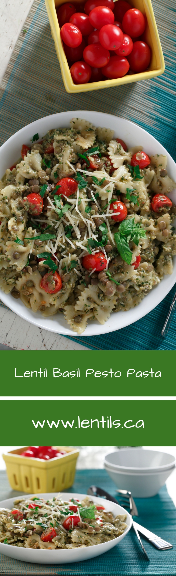 Lentil & Basil Pesto Pasta