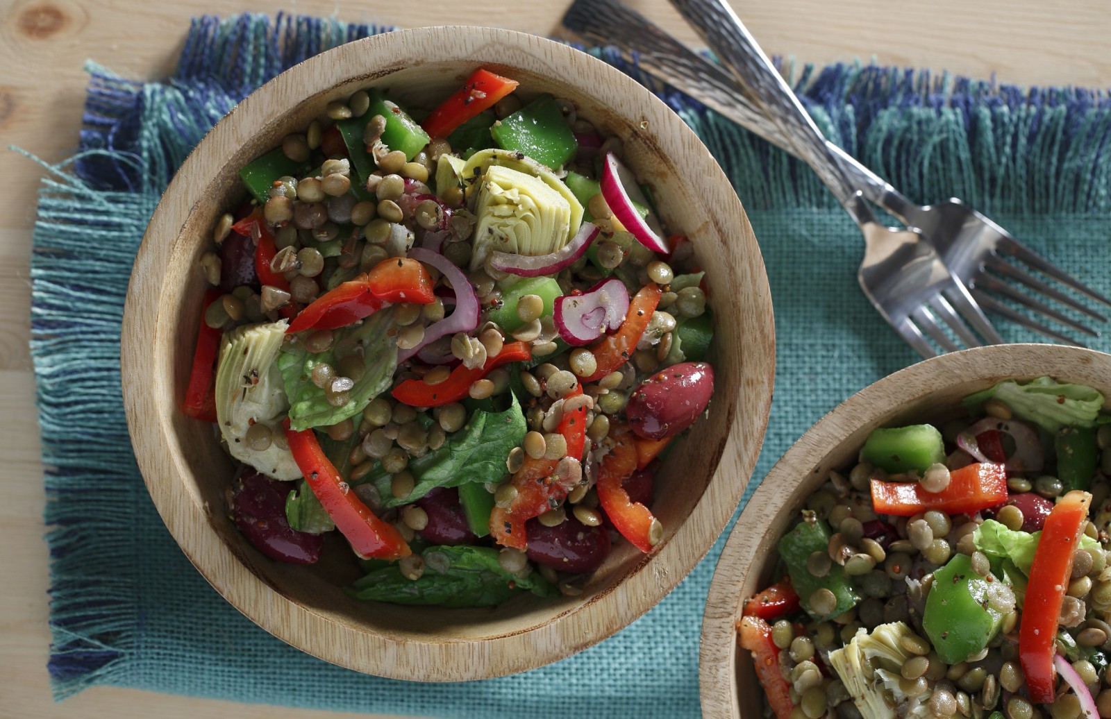 Mediterranean Chopped Salad with Lentils by Chef Michael Smith