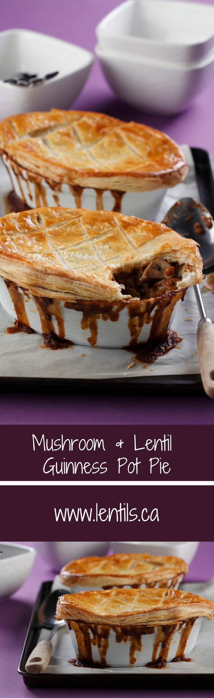 Mushroom Lentil Guinness Pie Lentils mushroom-lentil-guinness-pie-lentils