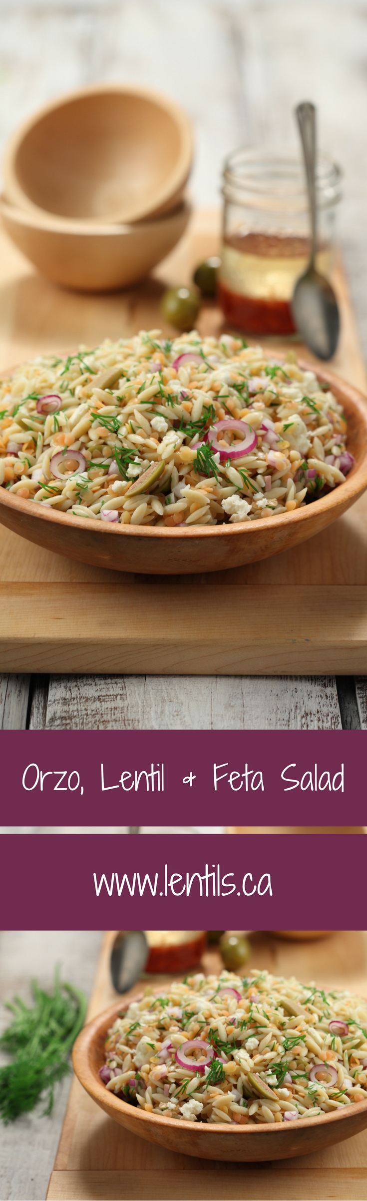 Orzo, Lentil & Feta Salad