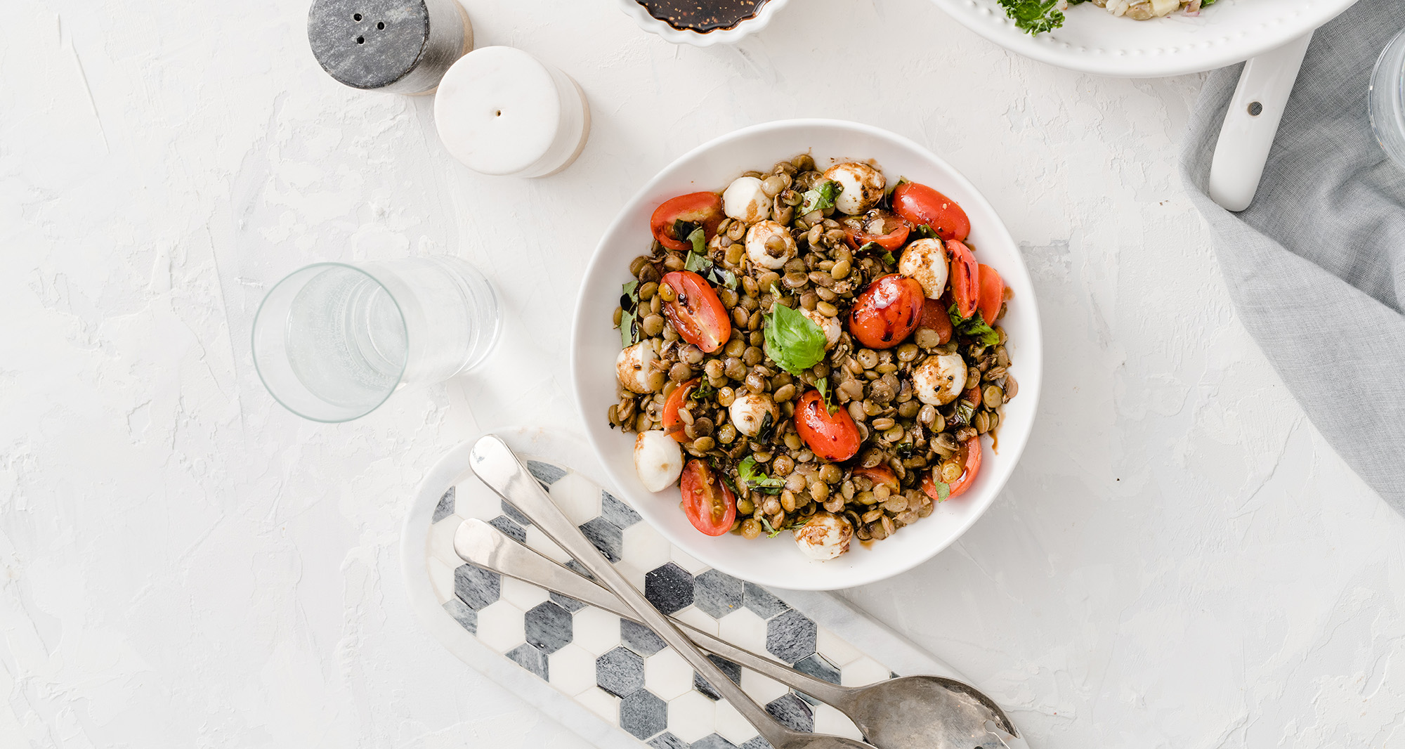 Balsamic Lentil Caprese Salad – Lentils.org