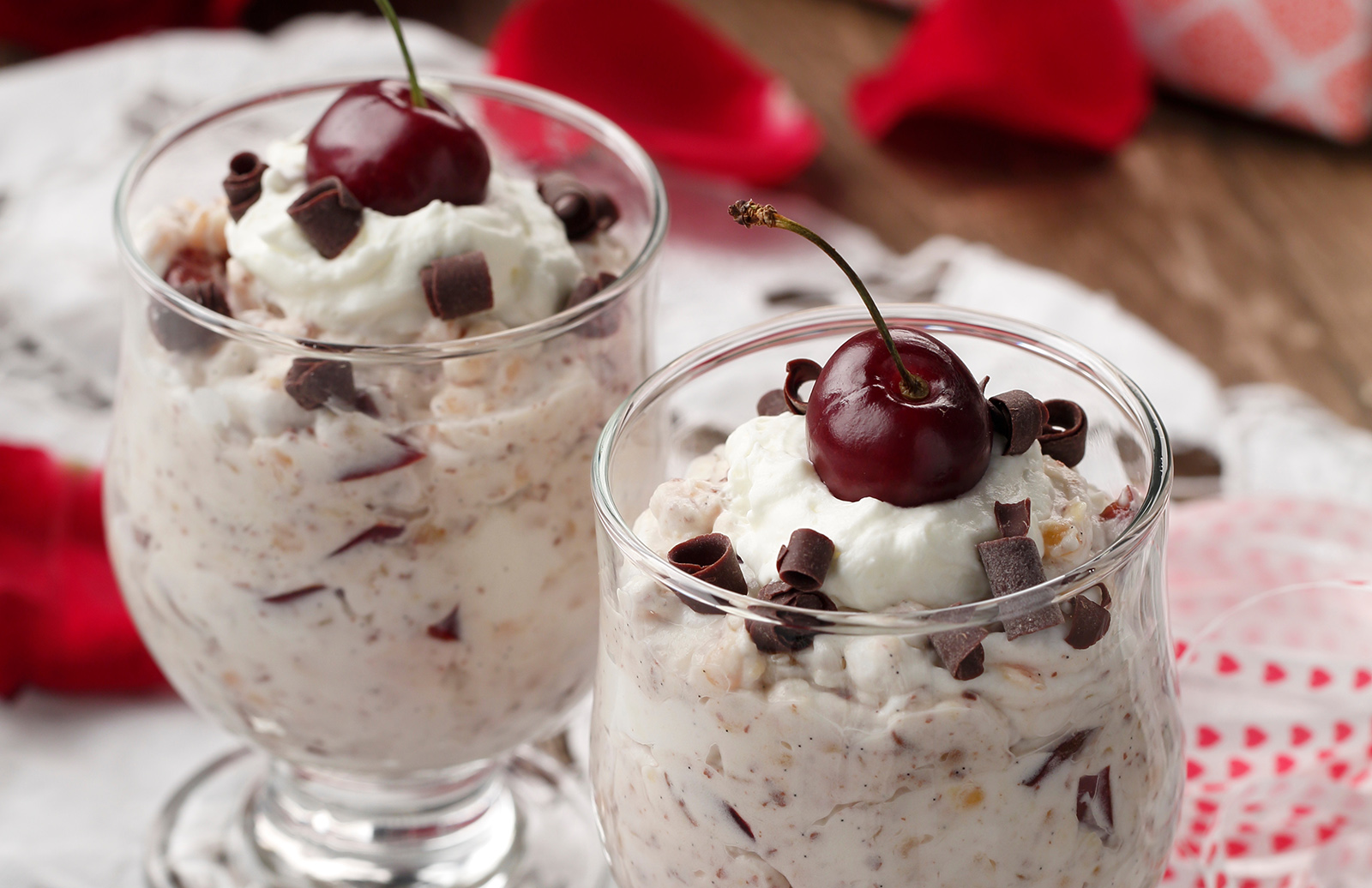 Cloud 9 with Mascarpone, Chocolate, & Cherries