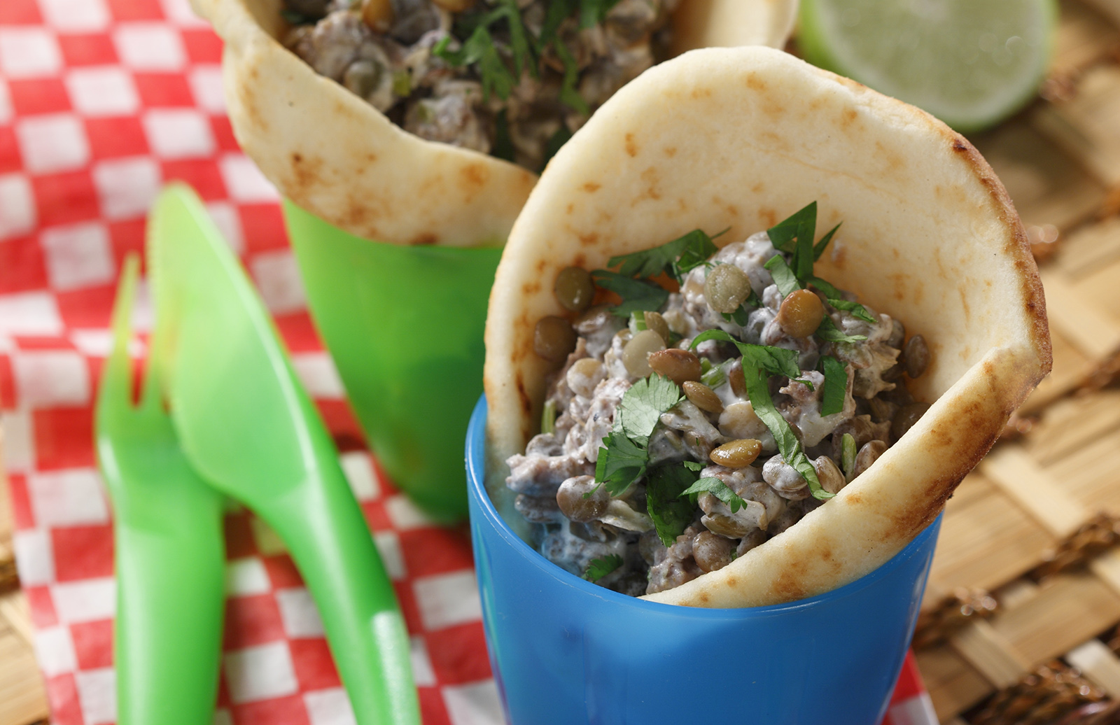Creamy Lamb & Lentils with Naan
