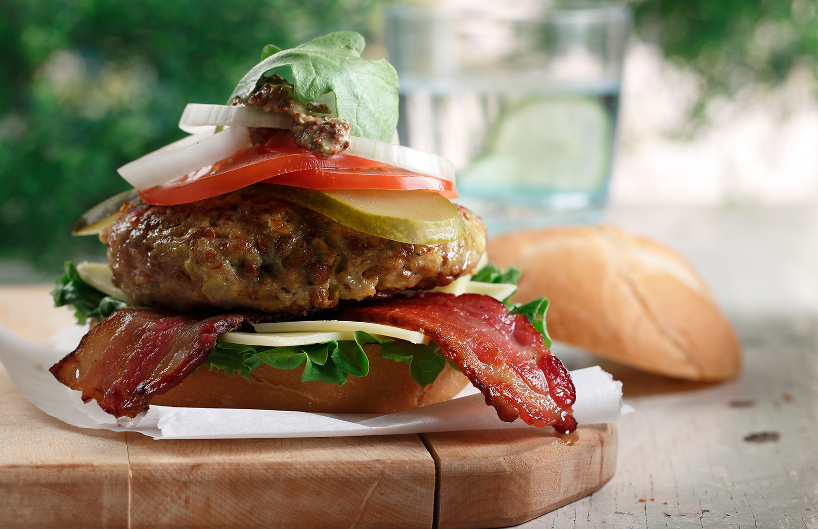 Curried Chicken Lentil Burgers
