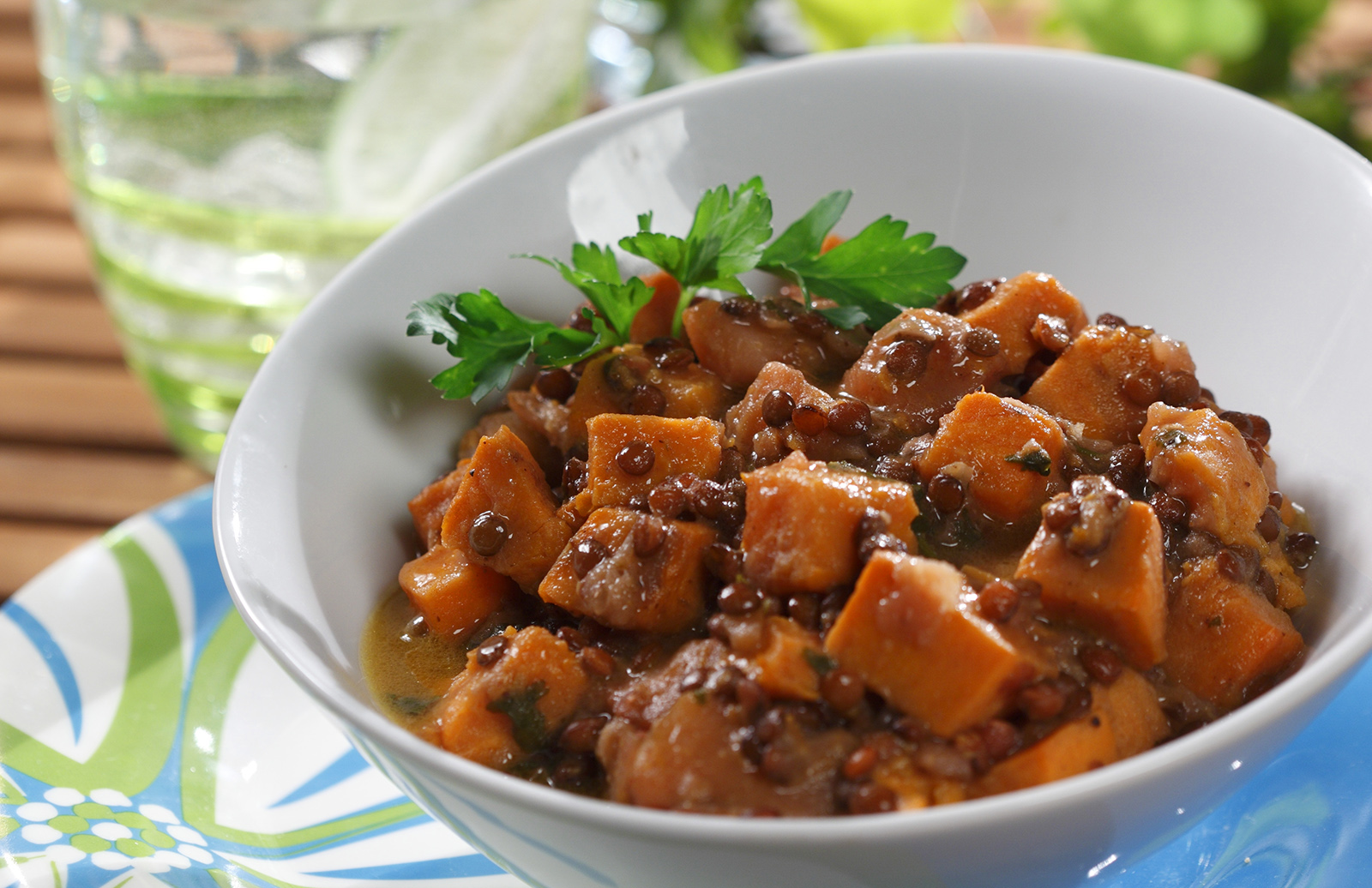 Curried Potatoes with Red Lentils