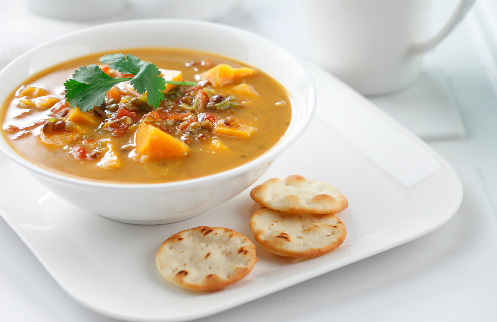 Red Lentil, Peanut & Sweet Potato Soup