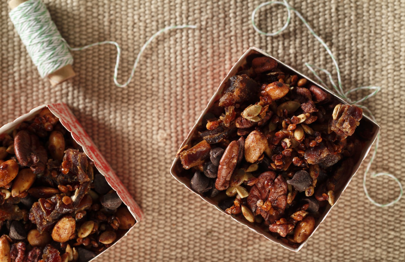 Cajun Lentil Trail Mix with Dark Chocolate