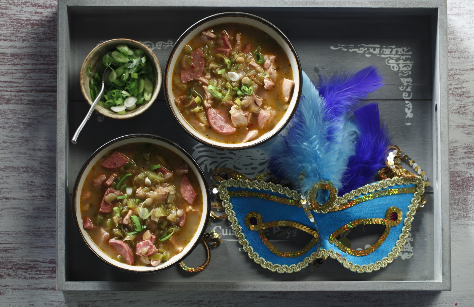 Gumbo with Andouille Sausage, Lentils & Chicken