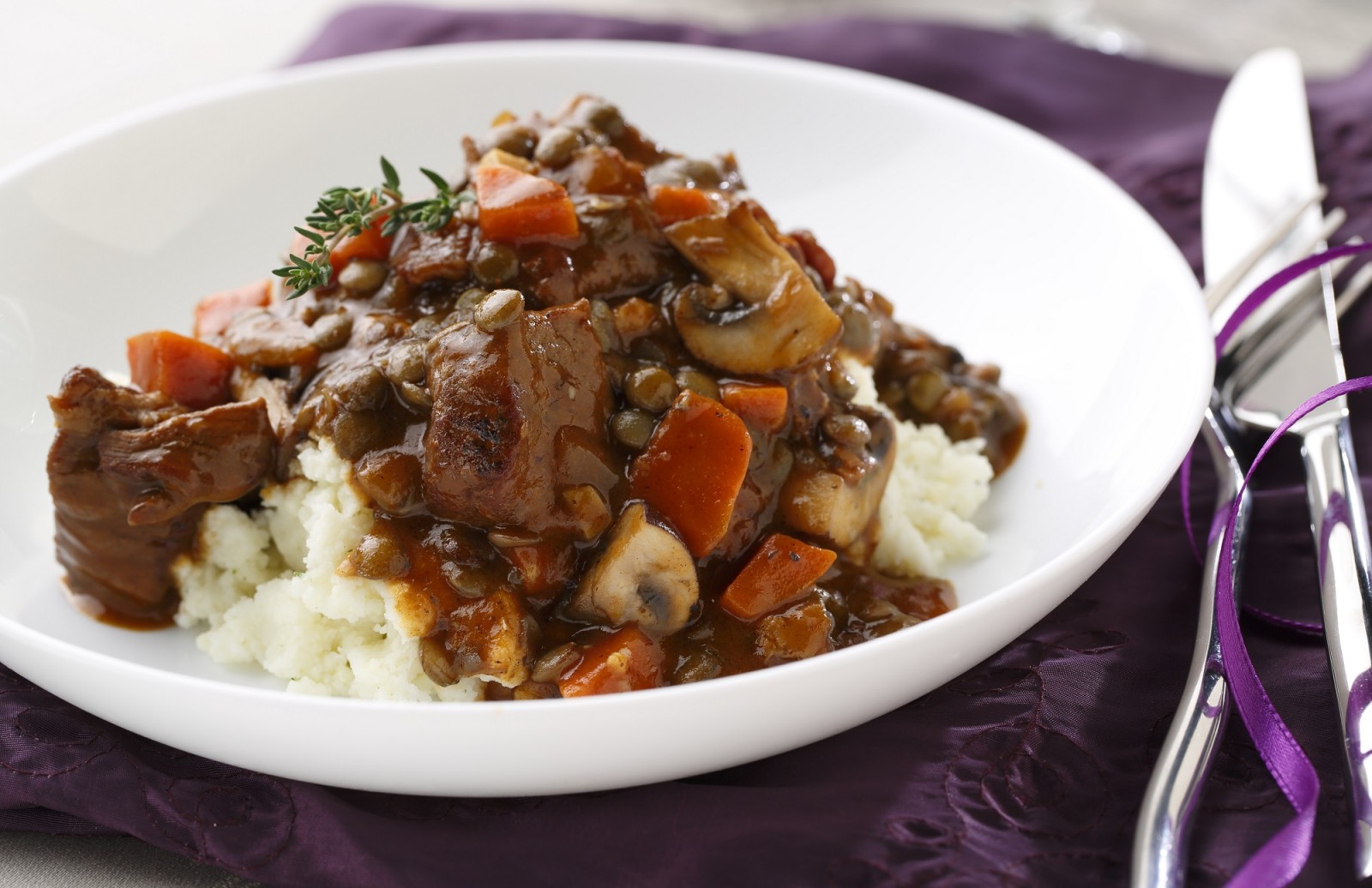Beef & Lentil Bourguignon