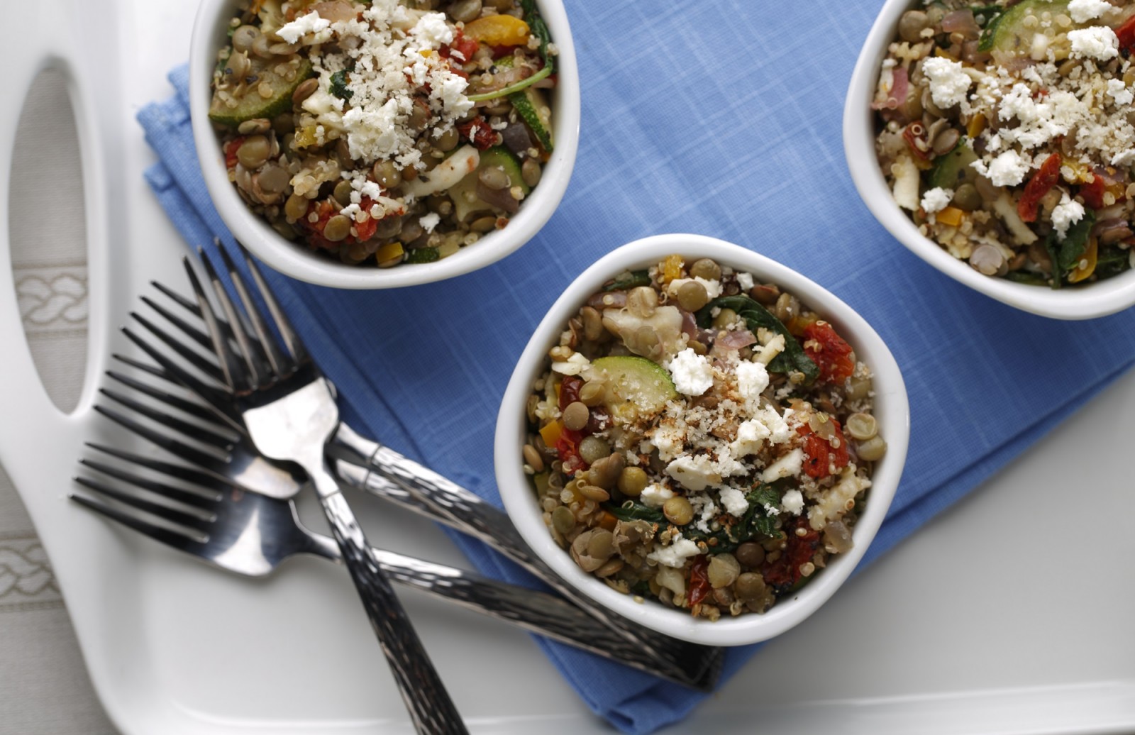 Mediterranean Lentil & Quinoa Gratin