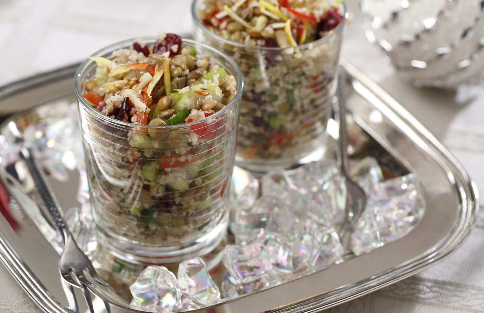 Warm Bulgur & Lentil Salad