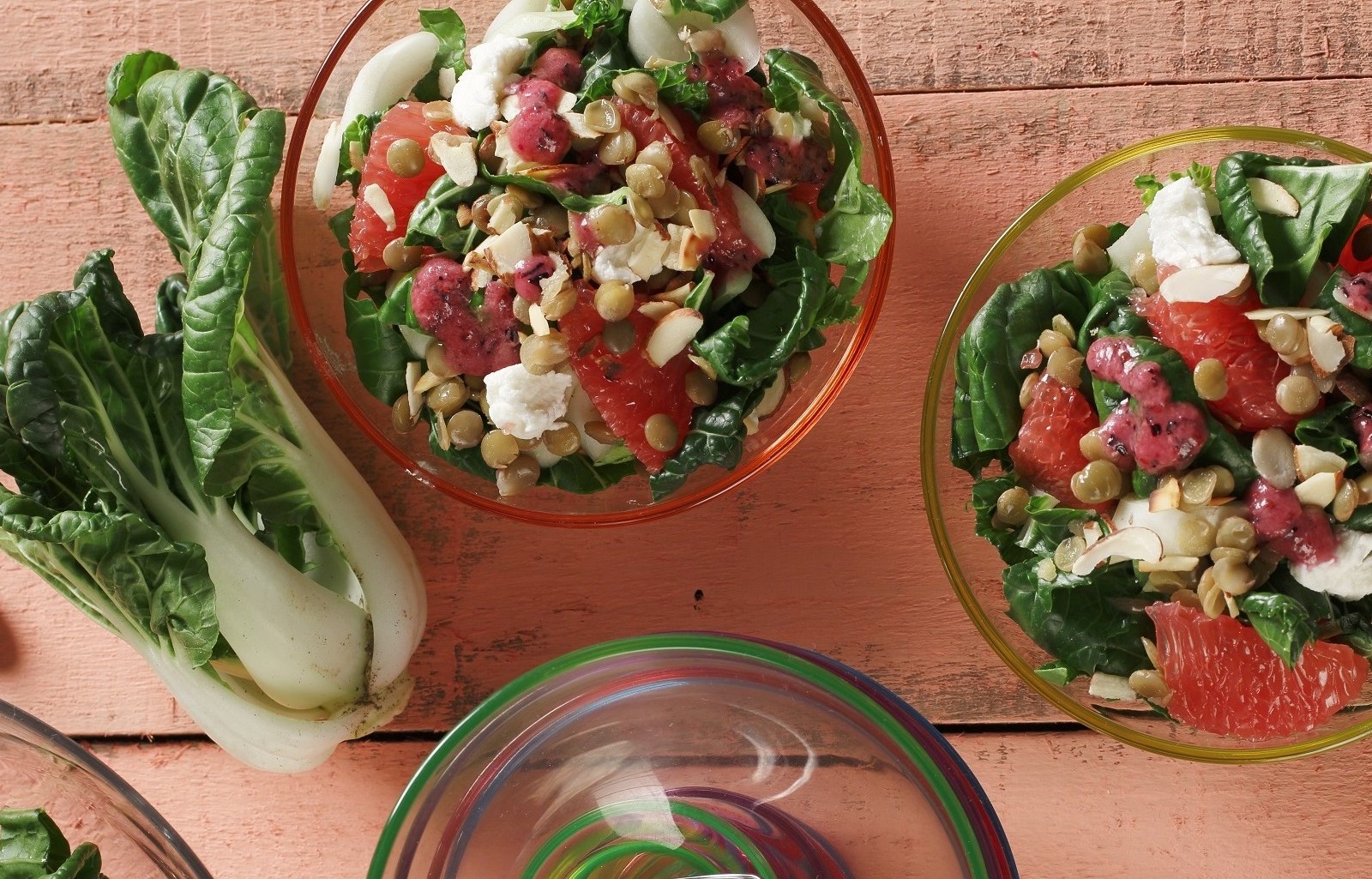 Bok Choy, Lentil & Grapefruit Salad
