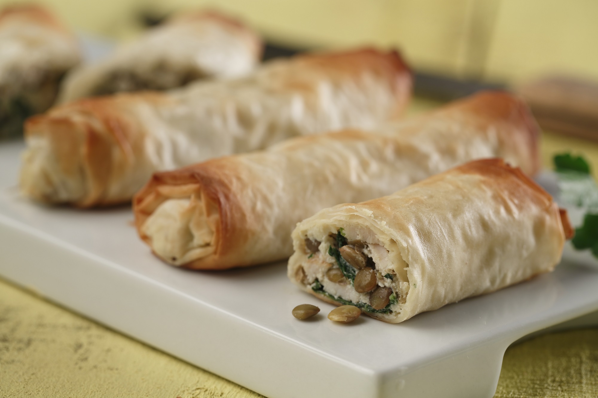 Savoury Lentil, Chicken & Ricotta Phyllo Bundles – Lentils.org