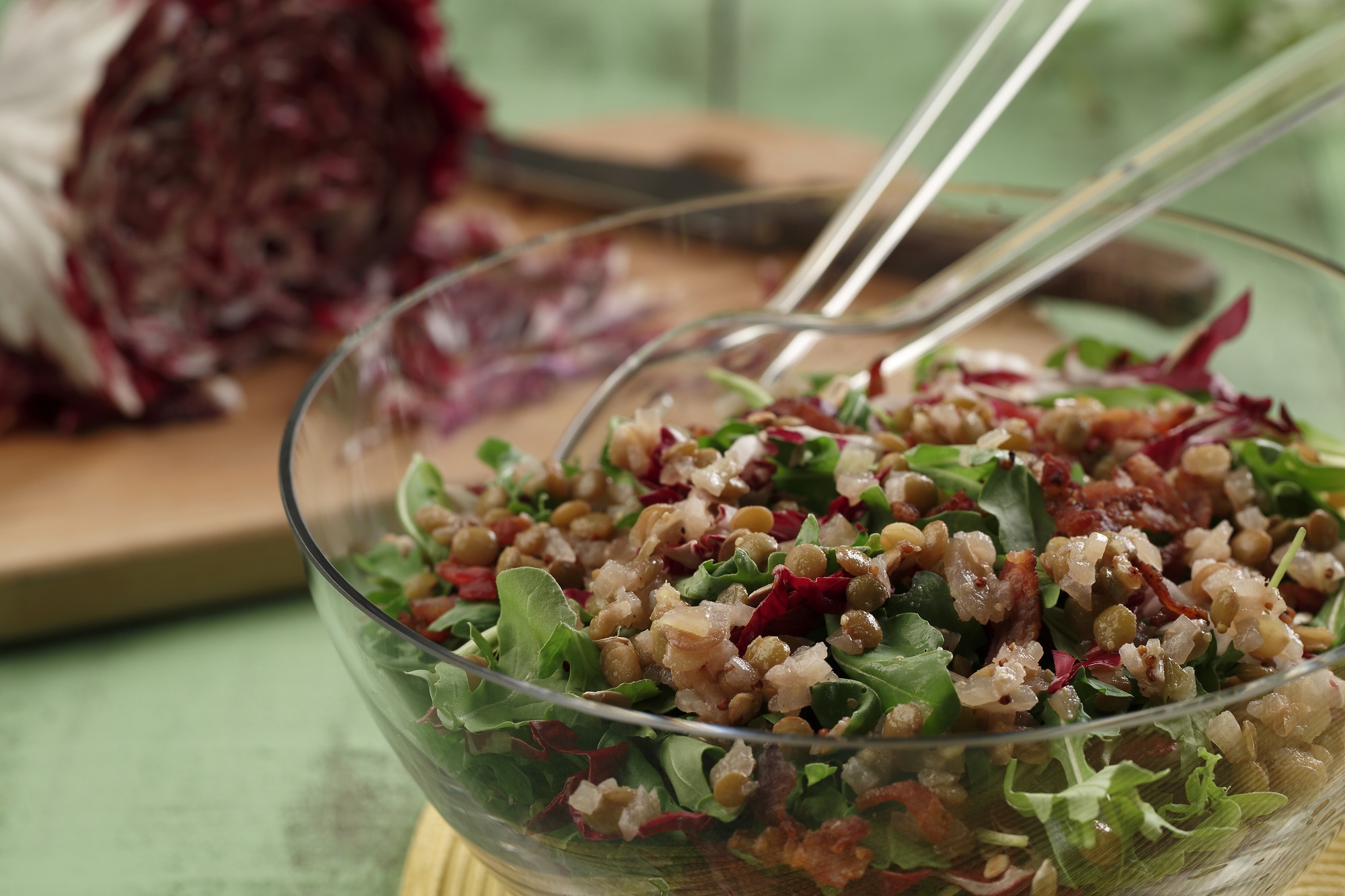 Arugula Salad with Lentils & Bacon – Lentils.org