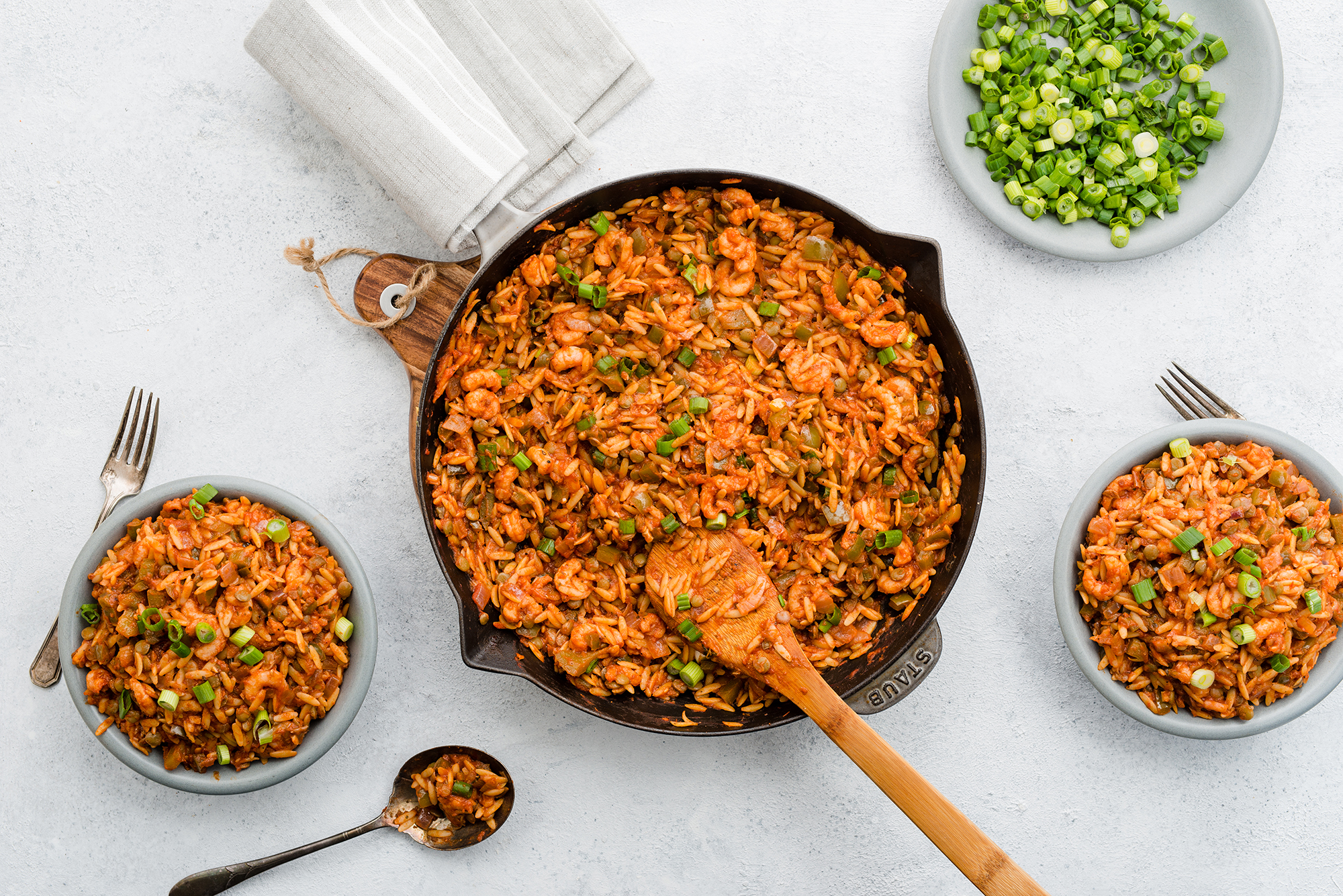 Jambalaya Lentil & Orzo Skillet – Lentils.org
