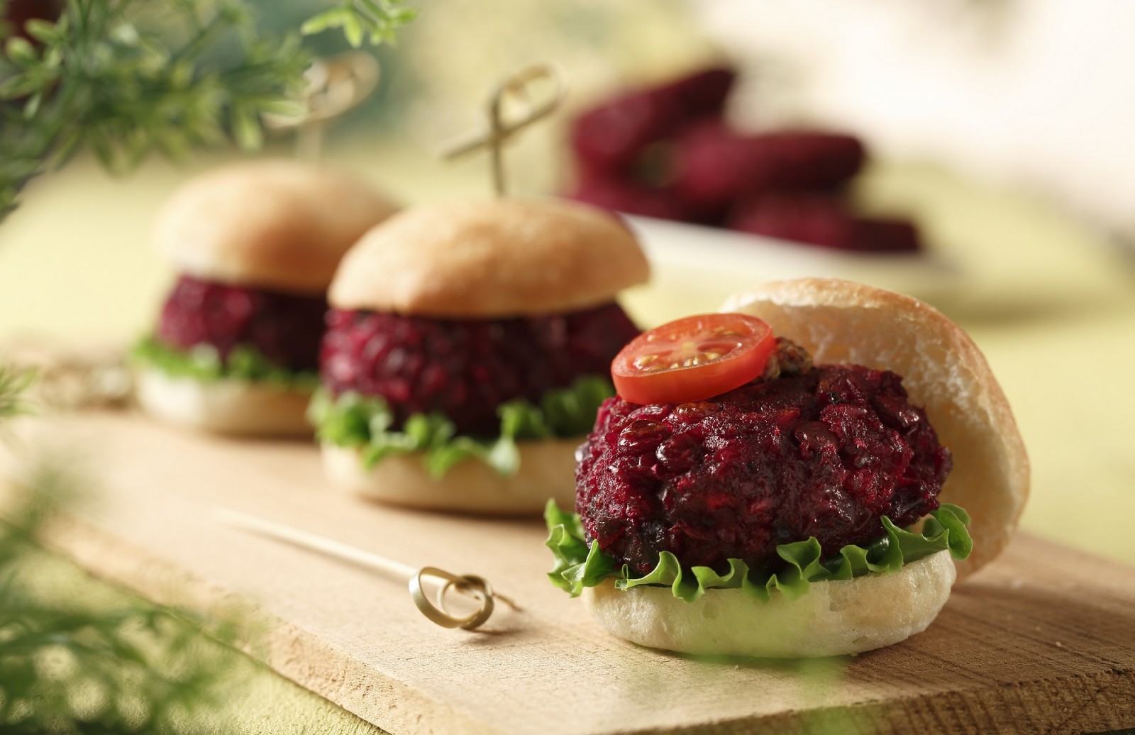 Beet & Lentil Sliders