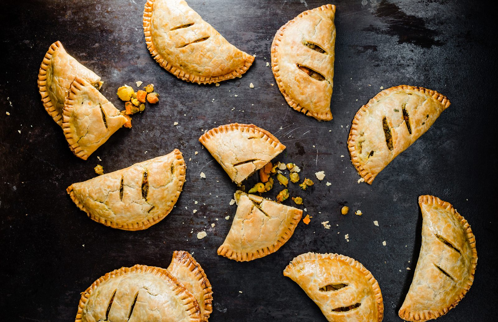 Curried Lentil & Cauliflower Hand Pies