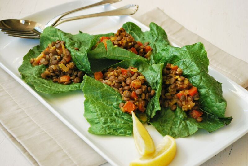 Curried Lentil Lettuce Wraps
