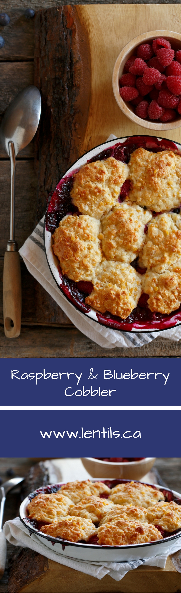 Raspberry & Blueberry Cobbler