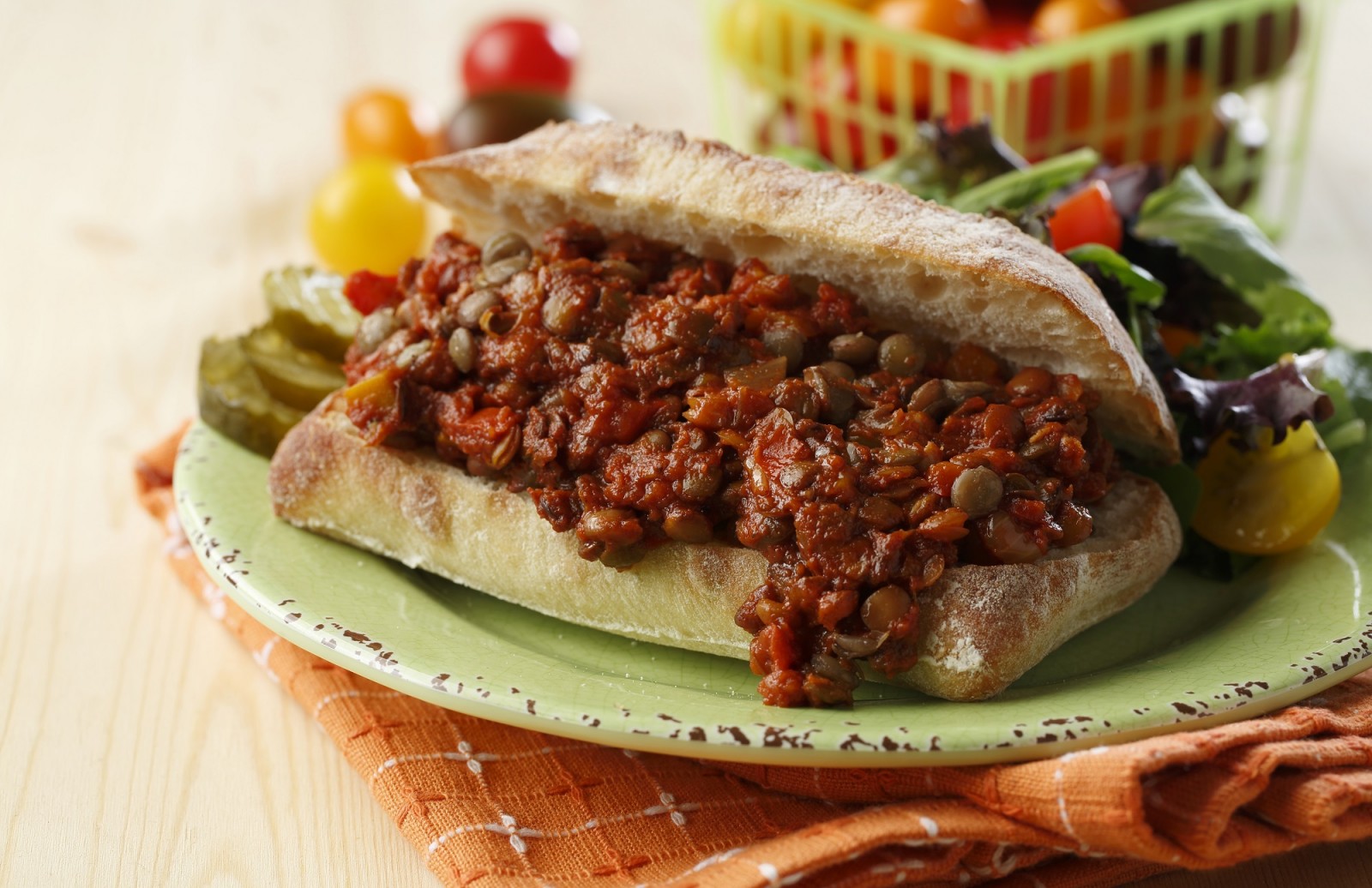 Slow-Cooker Lentil Sloppy Joes