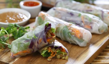 Sweet Chili Lentil Salad Rolls – Lentils.org