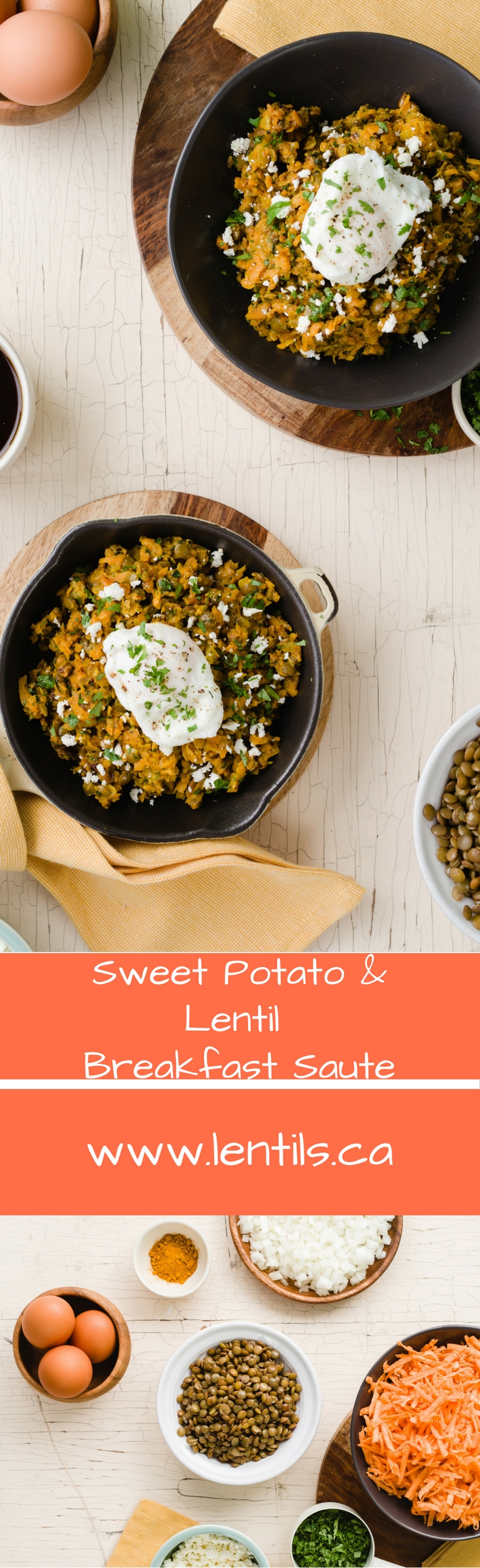 Sweet Potato & Lentil Breakfast Saute