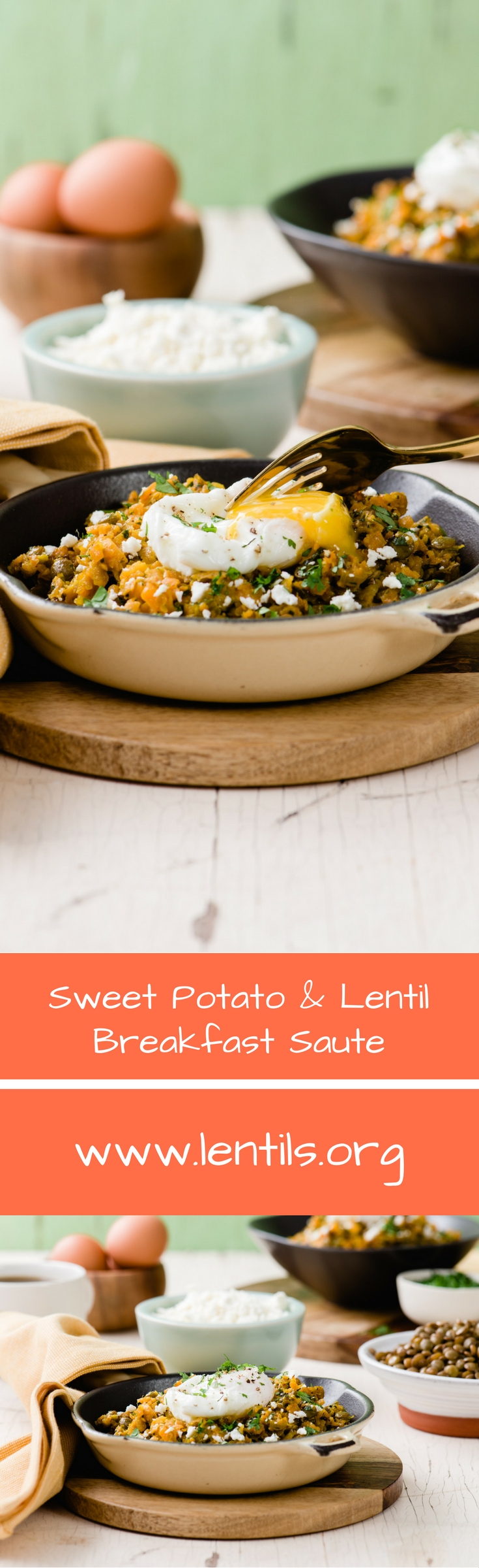 Sweet Potato & Lentil Breakfast Saute