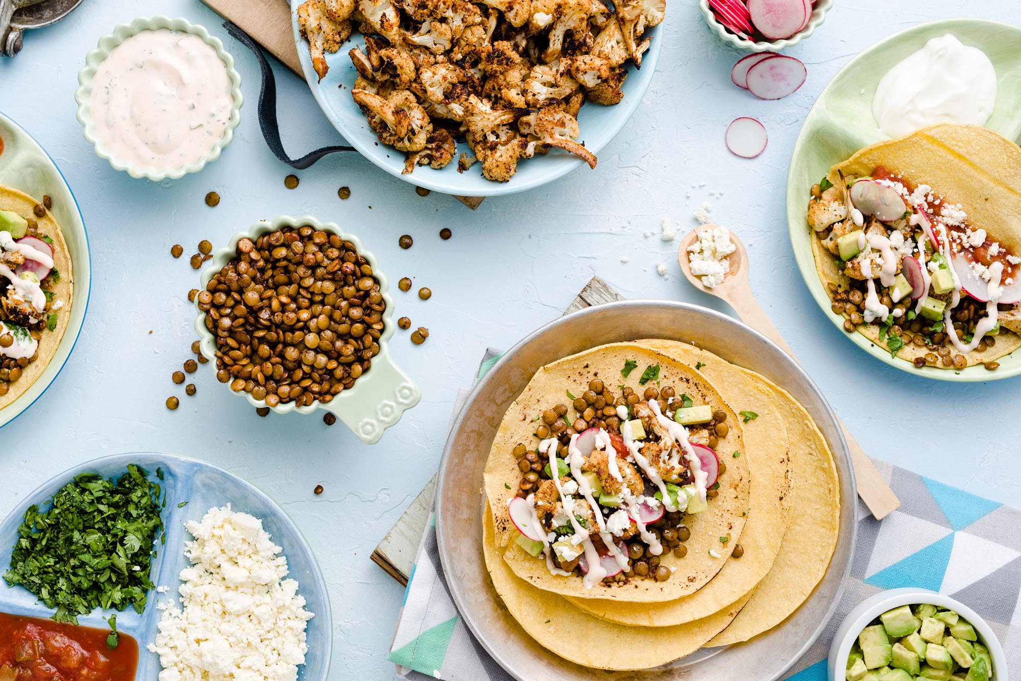 Roasted Lentil & Cauliflower Tacos – Lentils.org