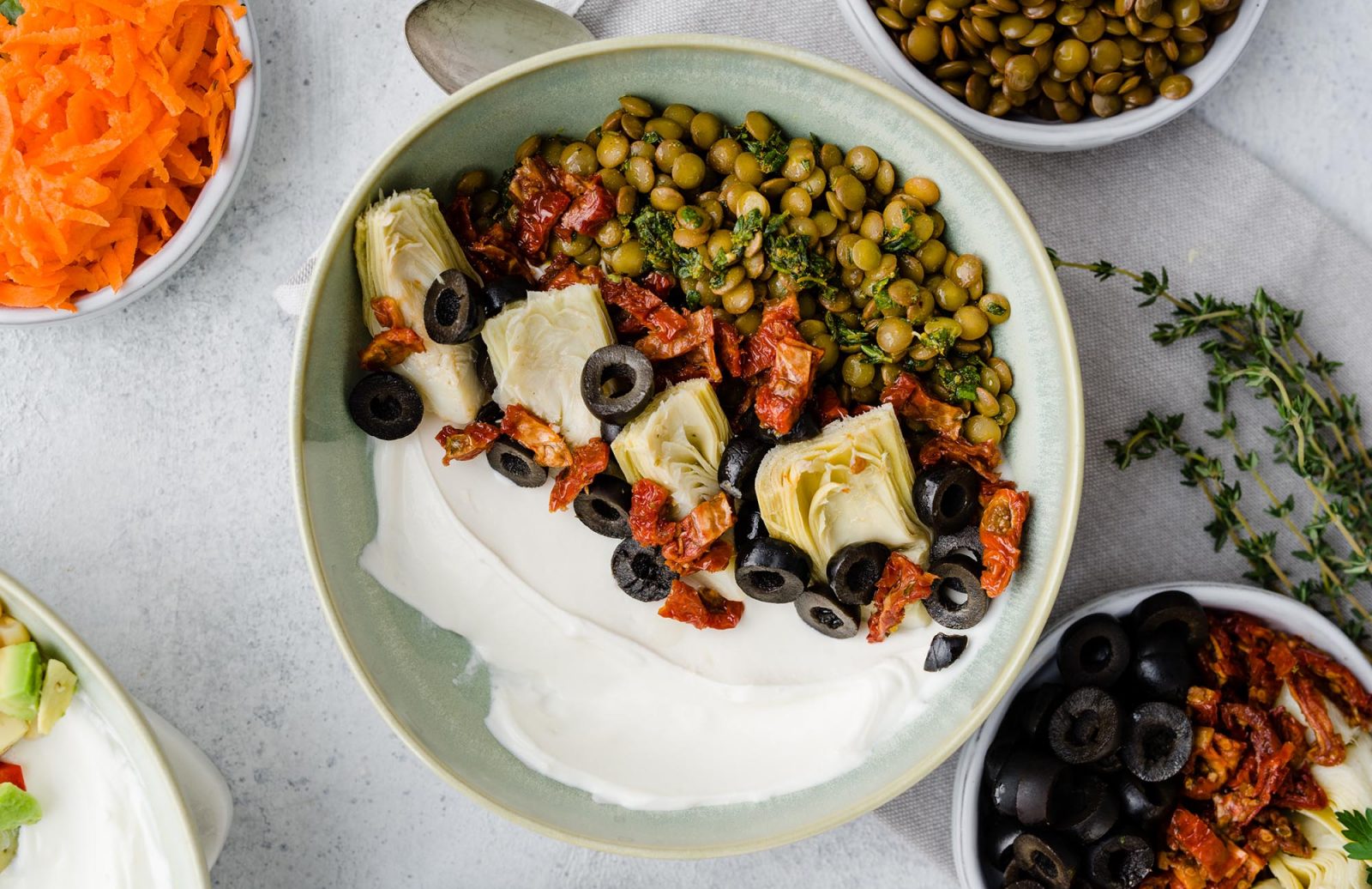 Mediterranean Savoury Yogurt Bowl