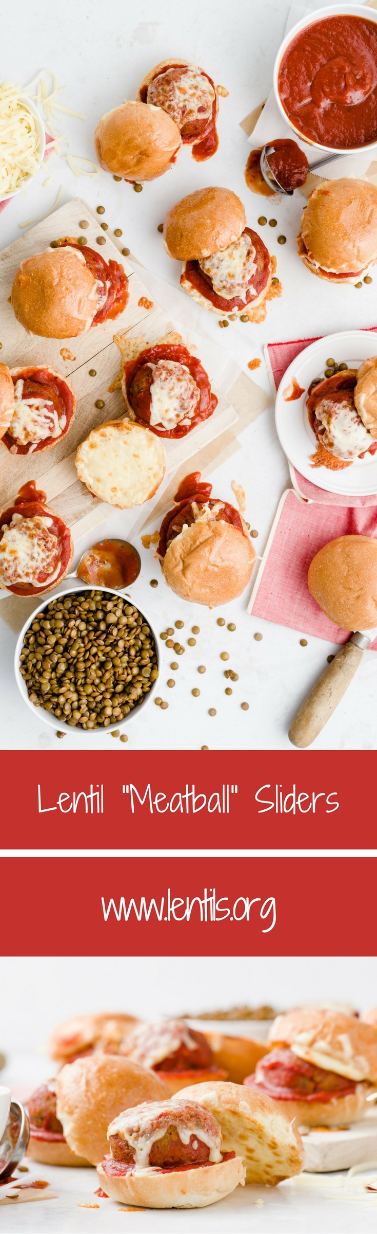 Lentil “Meatball” Sliders