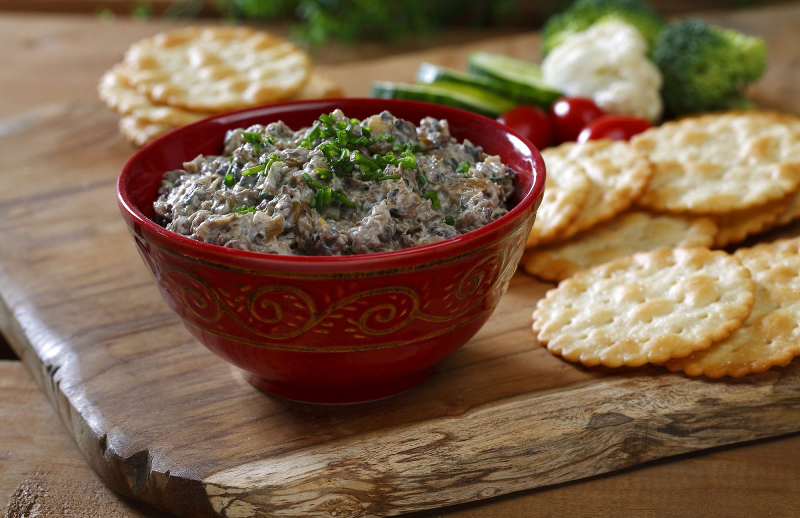 Mushroom Lentil Duxelle Dip