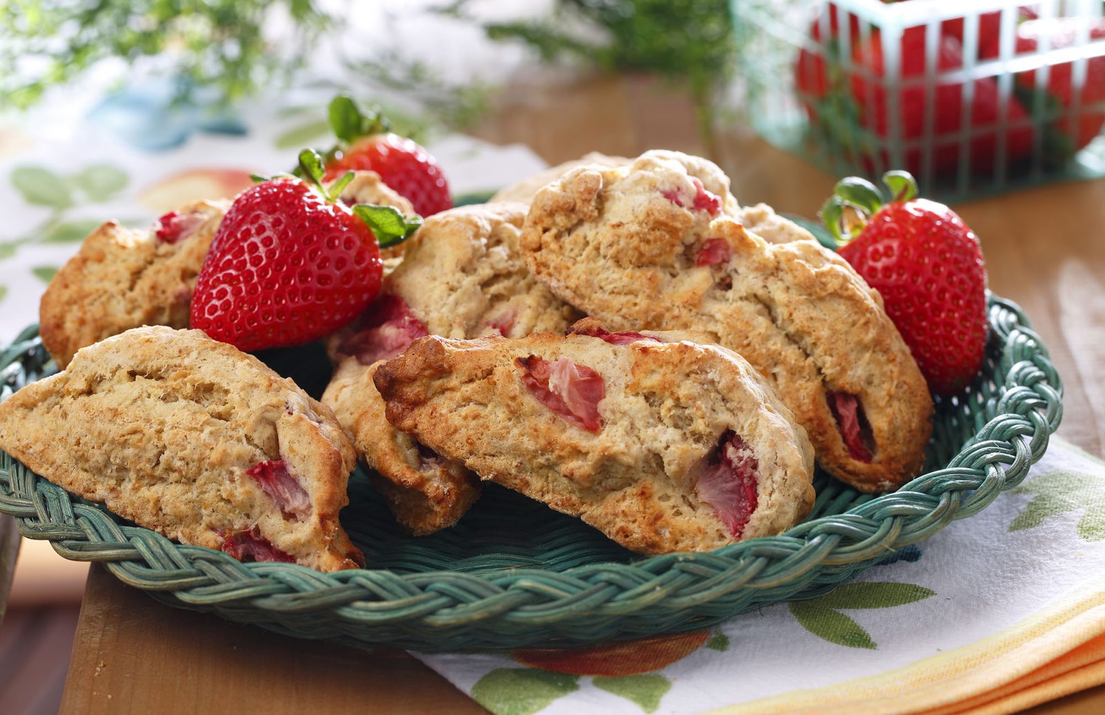 Strawberry Cardamom Scones