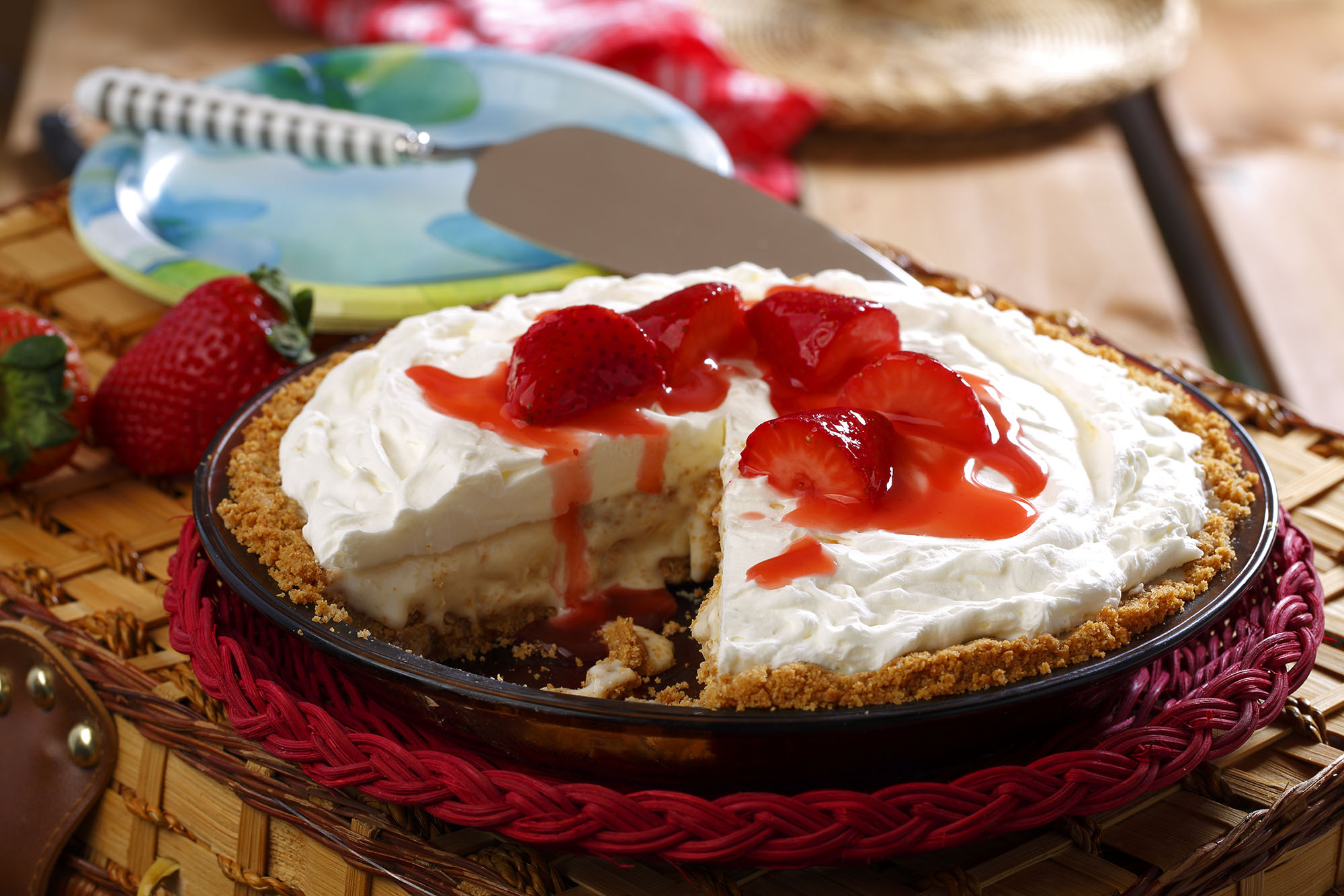 Strawberry Cheesecake & Ice Cream Pie – Lentils.org