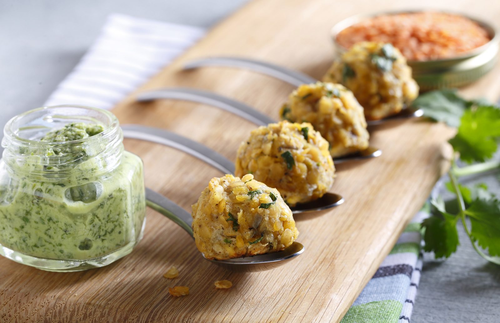 Indian-Spiced Red Lentil Bites