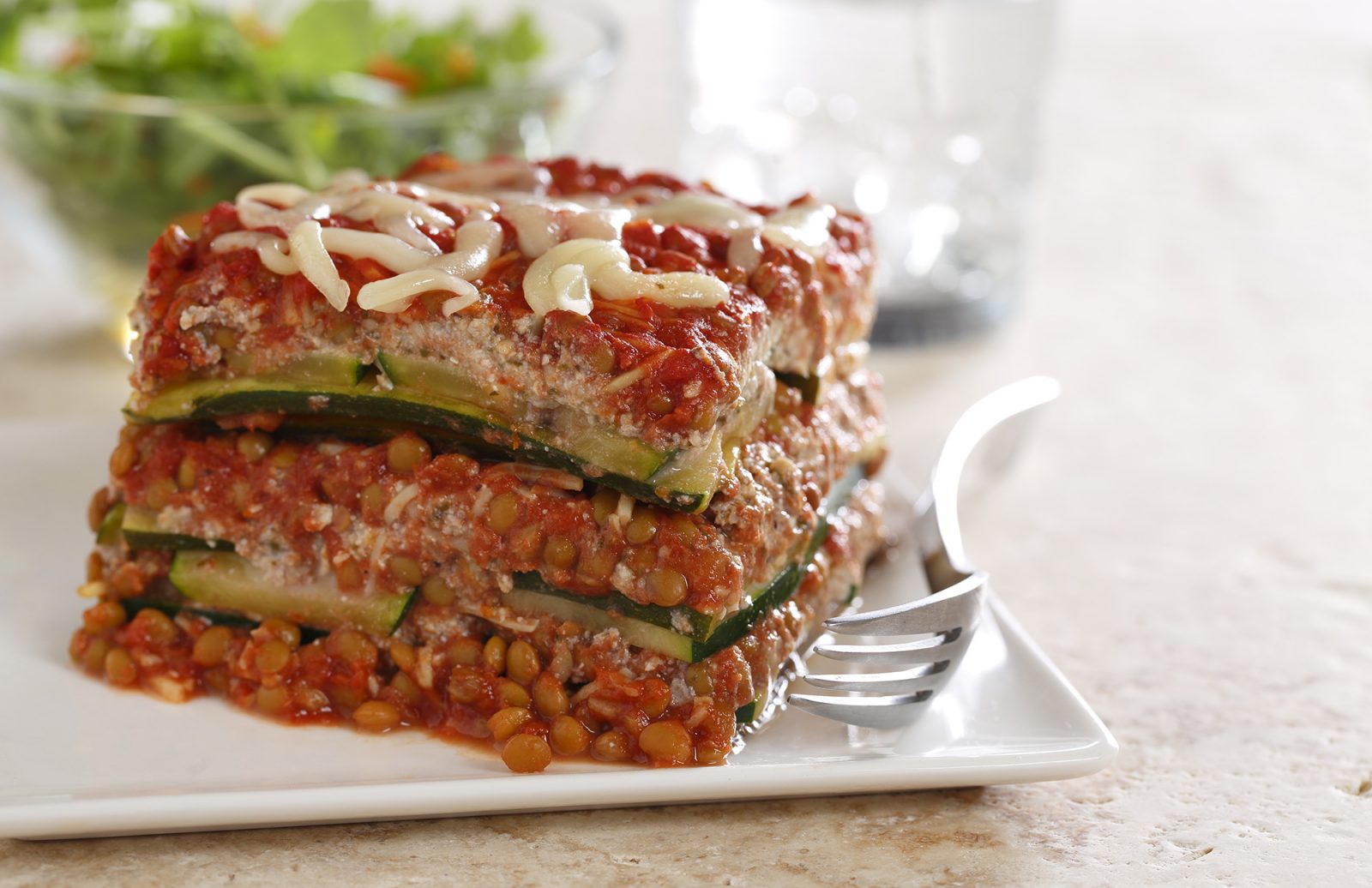 Lentil Zucchini Lasagna