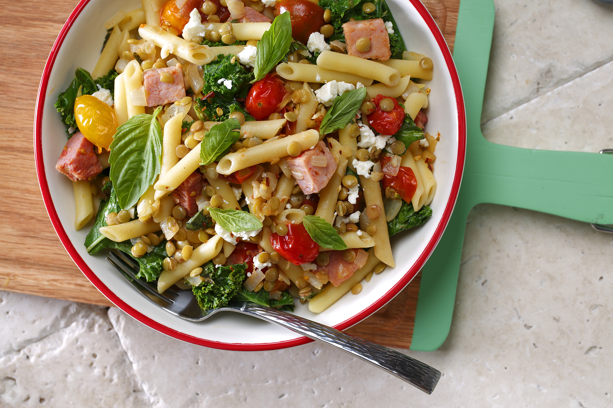 Quick Pasta with Lentils