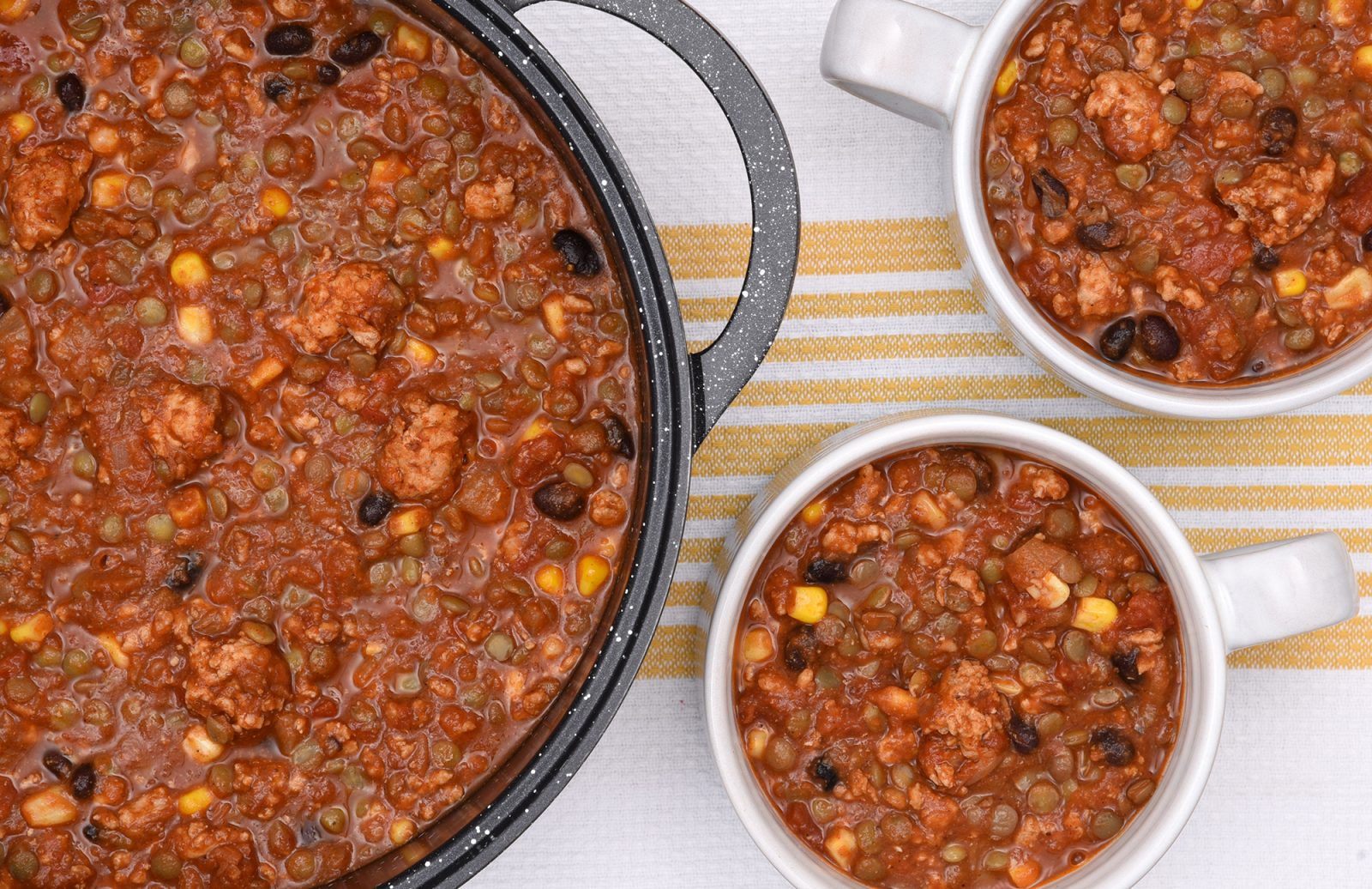 Smoky Turkey Lentil Chili