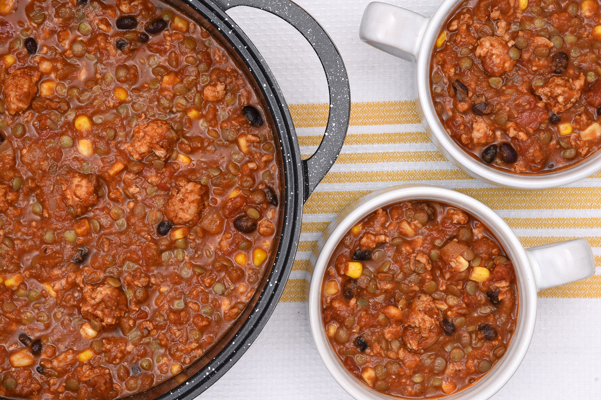 Smoky Turkey Lentil Chili