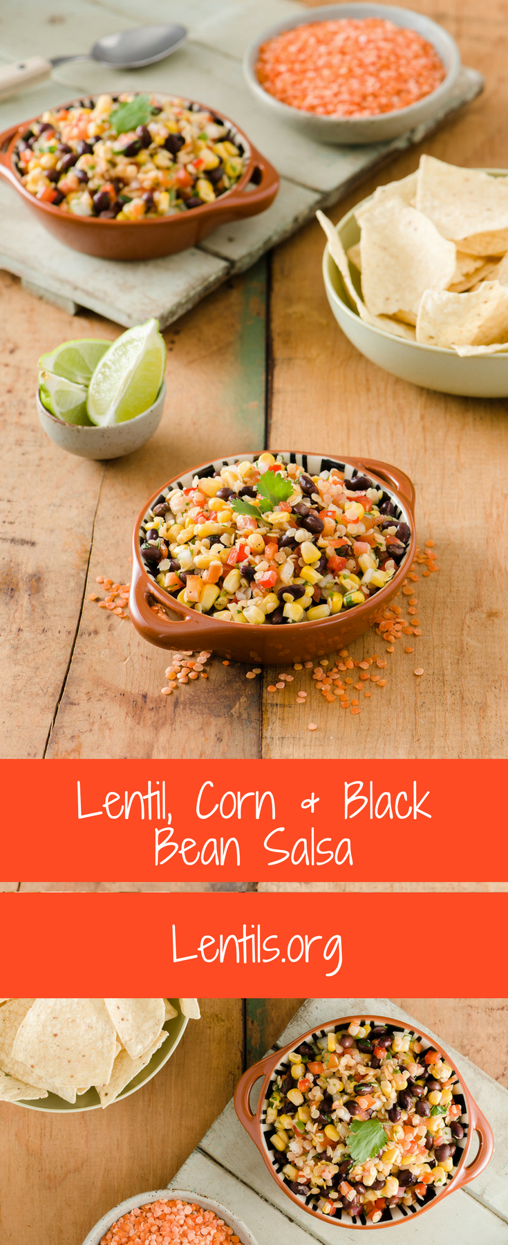 Lentil, Corn & Black Bean Salsa