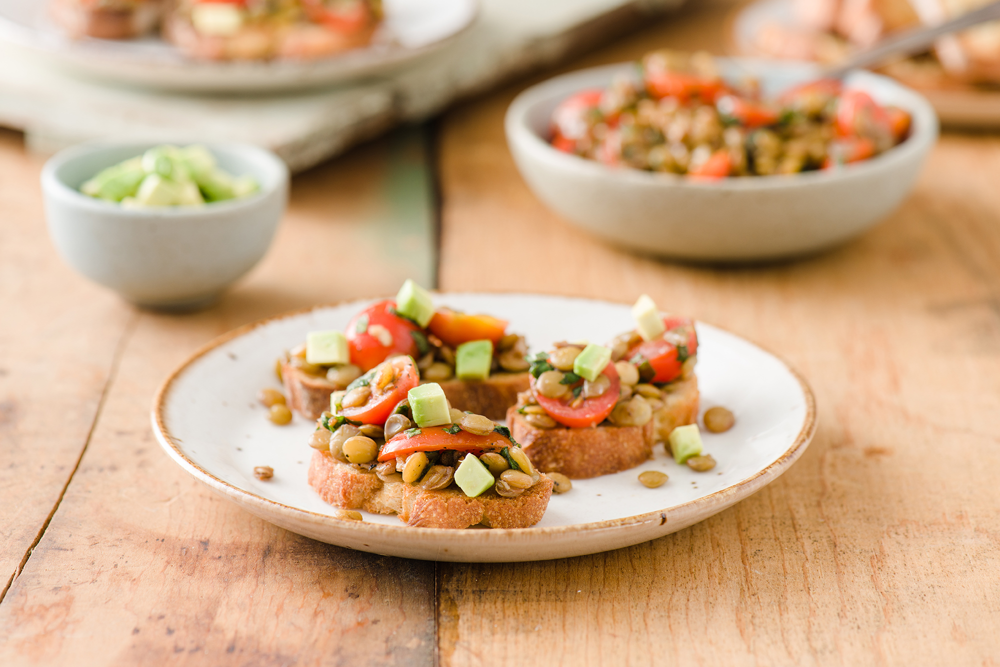 Lentil Avocado Bruschetta – Lentils.org
