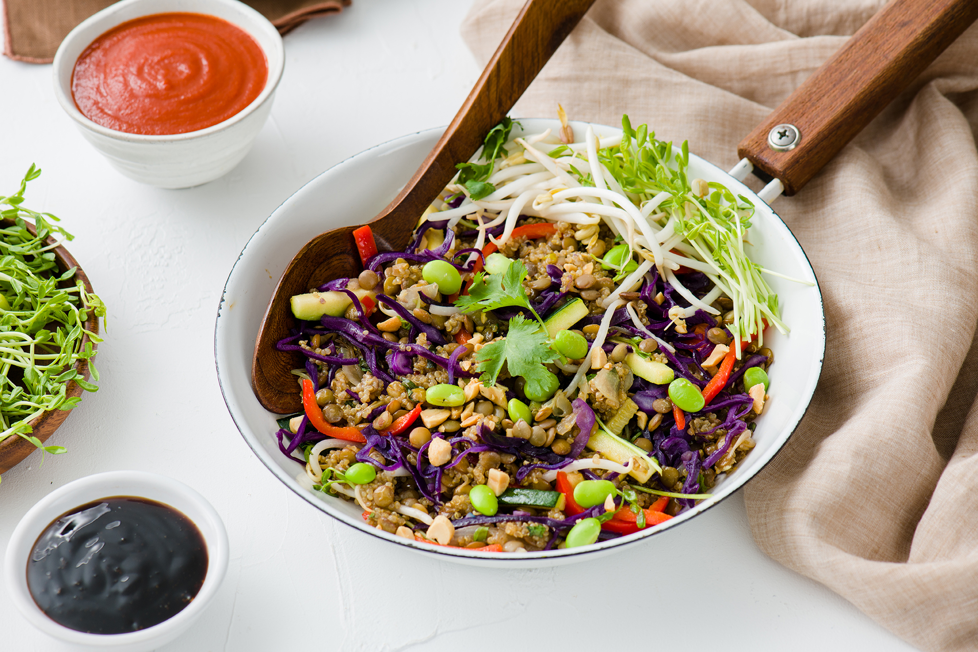 Teriyaki Stirfry with Lentils amp Quinoa Recipe