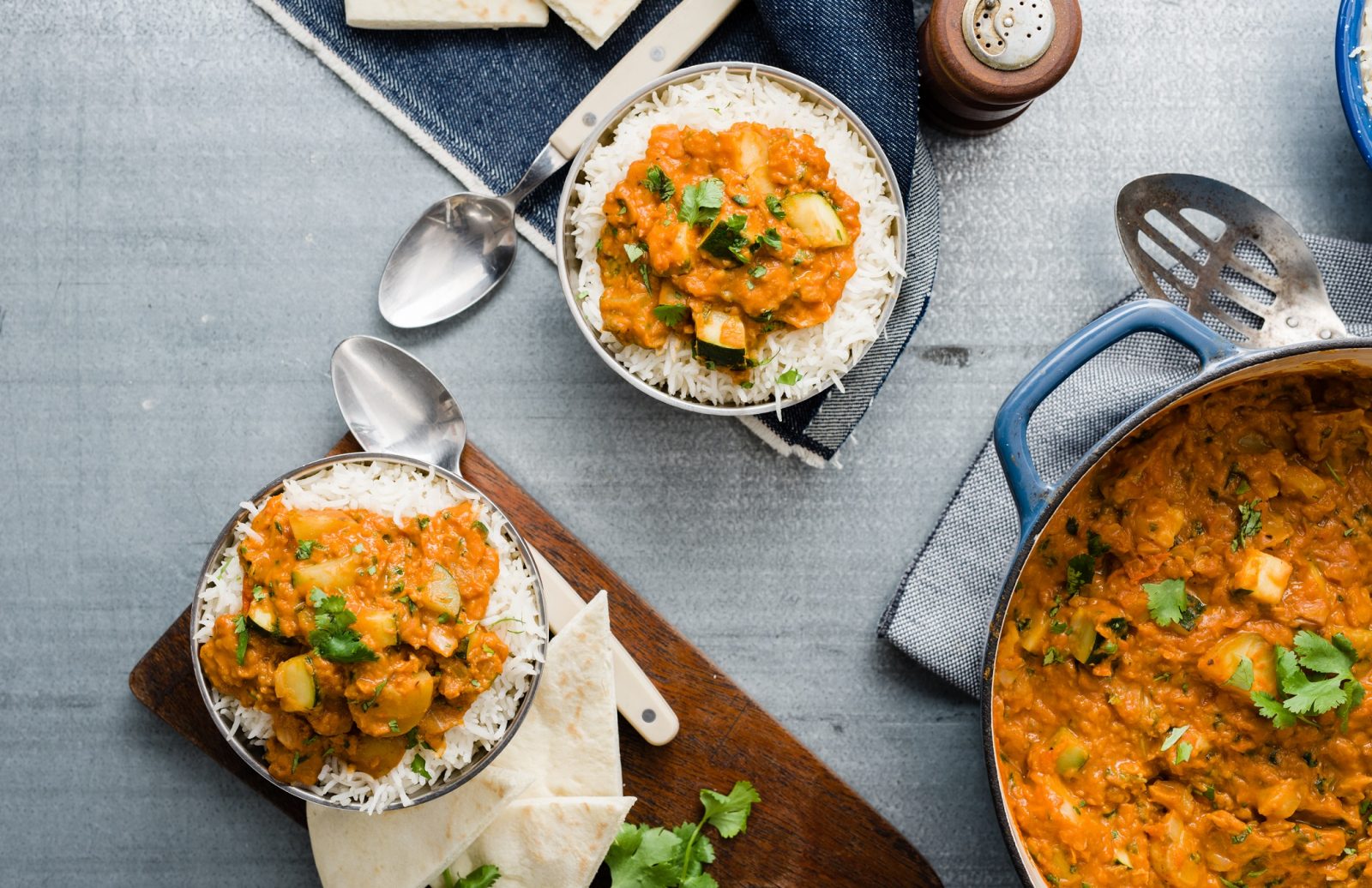 Instant Pot Lentil Vegetable Stew in Peanut Sauce