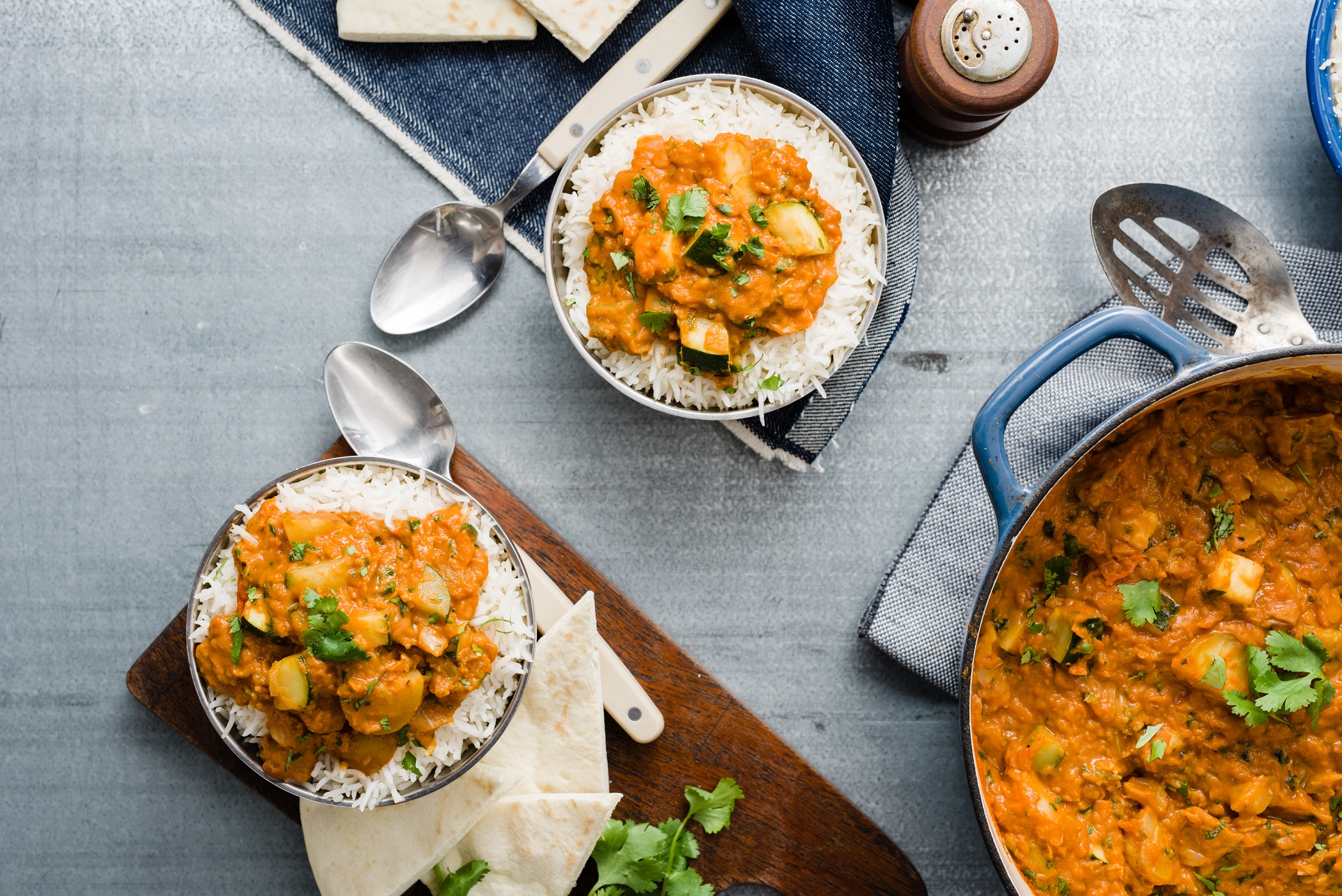 Simple, Quick & Easy Instant Pot Lentil Vegetable Stew in Peanut Sauce