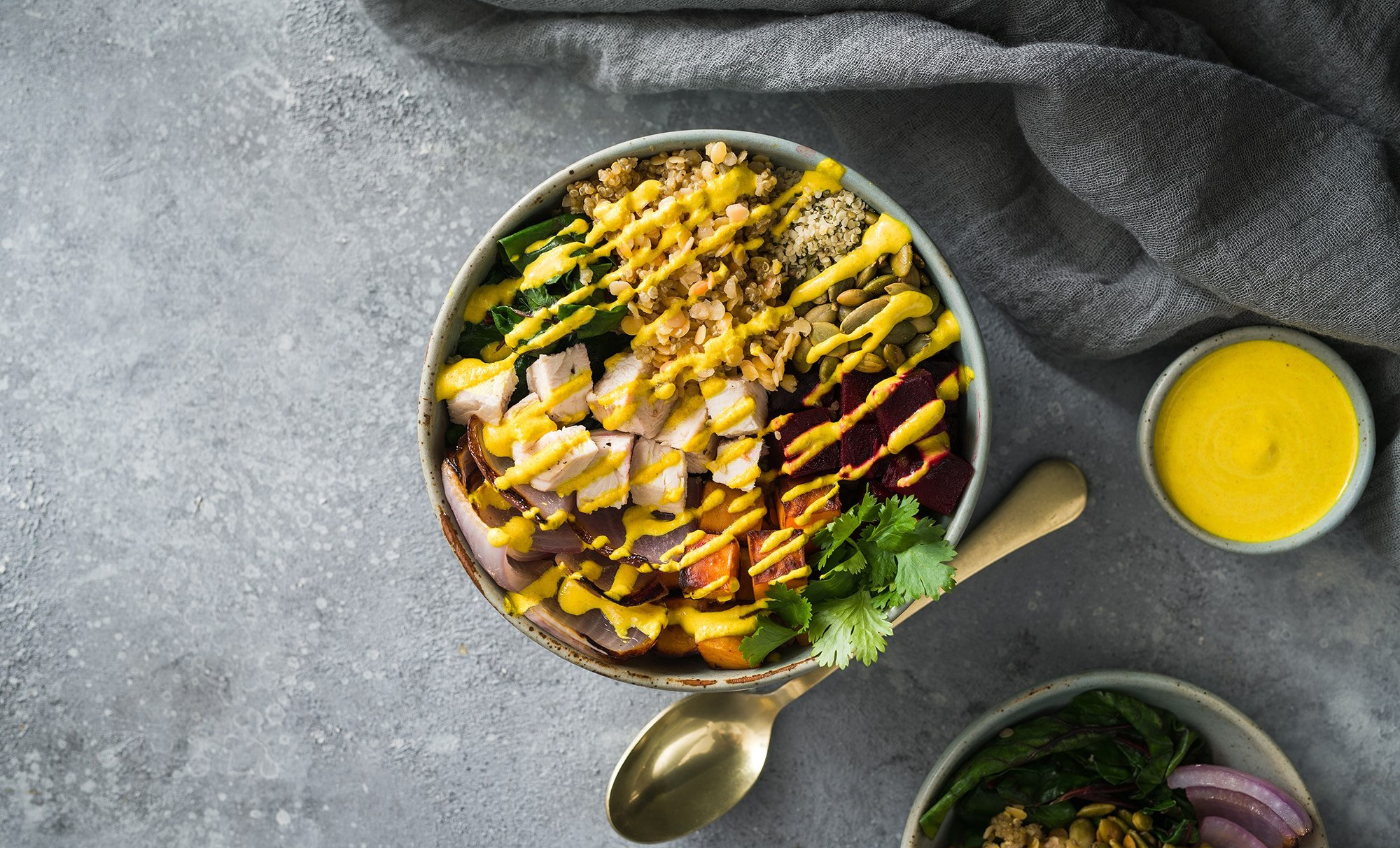 Thai Lentil Quinoa Bowl – Grain Bowl, Power Bowl, and Nourish Bowls