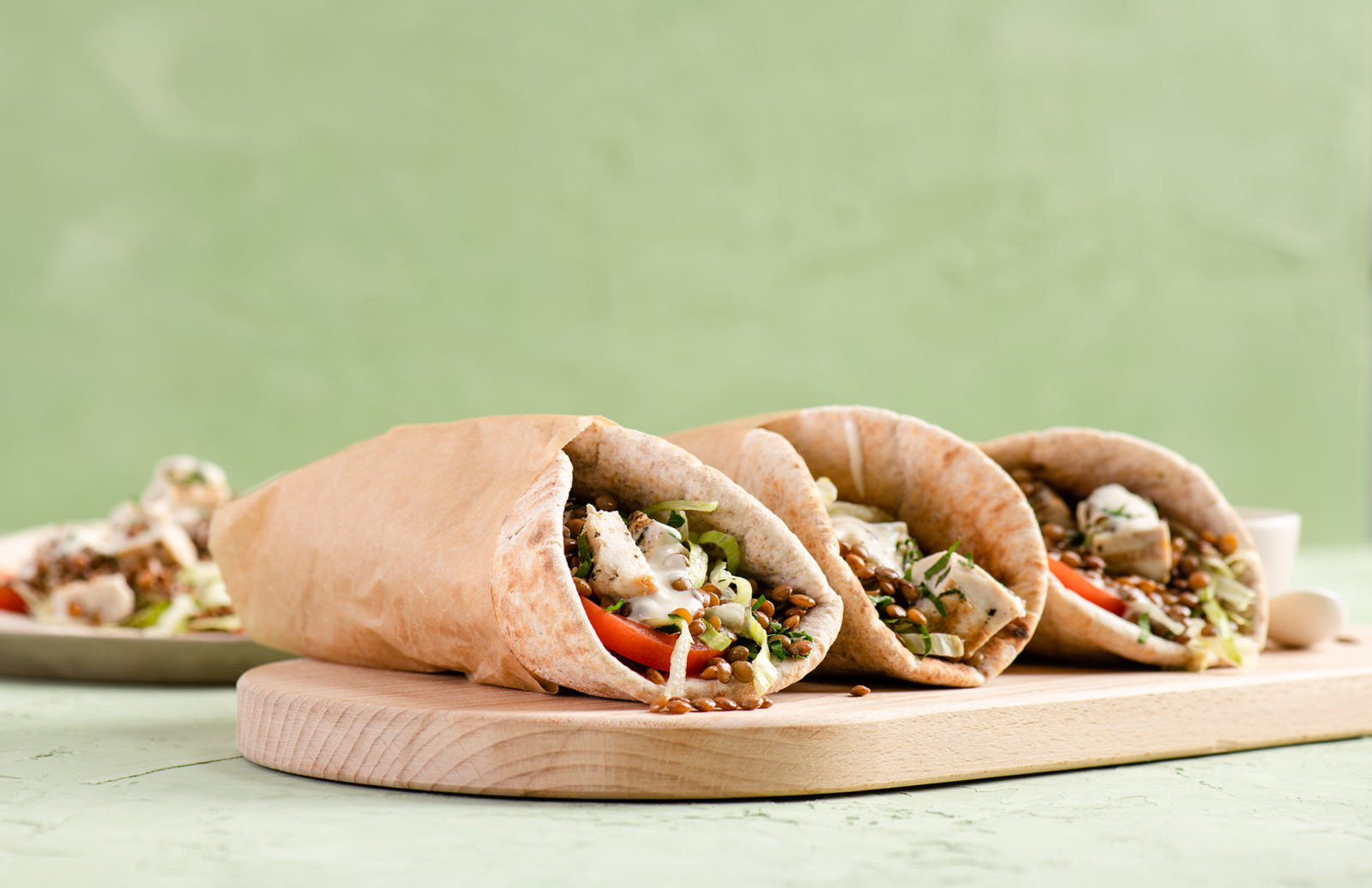 Lentil & Chicken Shawarma